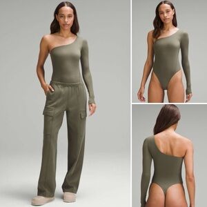 NWT Lululemon Wundermost Ultra-Soft Nulu Long-Sleeve One-Shoulder Bodysuit